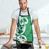 Pounamu Green Maori Apron Koru Kowhaiwhai - Polynesian Pride