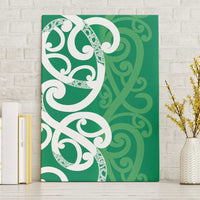 Pounamu Green Maori Canvas Wall Art Koru Kowhaiwhai - Polynesian Pride