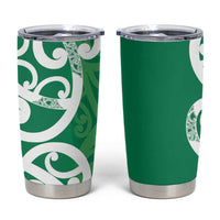 Pounamu Green Maori Tumbler Cup Koru Kowhaiwhai LT7 Green - Polynesian Pride