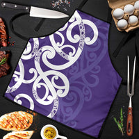 Violet Green Maori Apron Koru Kowhaiwhai - Polynesian Pride