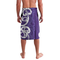 Violet Green Maori Lavalava Koru Kowhaiwhai - Polynesian Pride