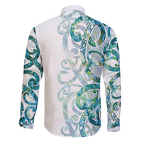Paua Shell Maori Family Matching Mermaid Dress and Hawaiian Shirt Koru Kowhaiwhai LT7 - Polynesian Pride