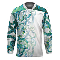 Paua Shell Maori Hockey Jersey Koru Kowhaiwhai - Polynesian Pride