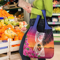 Guam Chamorro Grocery Bag Artsy Latte Stone