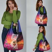 Guam Chamorro Grocery Bag Artsy Latte Stone