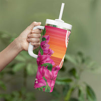 Guam Chamorro Tumbler With Handle Artsy Latte Stone
