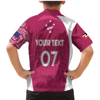 Personalised New Zealand Rugby Family Matching Mermaid Dress and Hawaiian Shirt Aotearoa Champions - Pink Version LT7 - Polynesian Pride