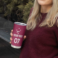 Personalised New Zealand Rugby Tumbler Cup Aotearoa Champions - Pink Version