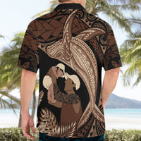 Father's Day Polynesian Pattern Hawaiian Shirt Tropical Humpback Whale LT7 - Polynesian Pride