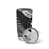 Personalized NZ Darts Tumbler Cup Paua Shell Maori Koru Whakairo - Purple - Polynesian Pride
