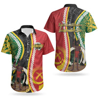 Ni-Vanuatu Indipendens Dei Celebretem Couples Matching Long Sleeve Bodycon Dress and Hawaiian Shirt Yumi Yumi Yumi