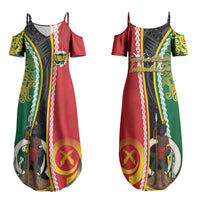 Ni-Vanuatu Indipendens Dei Celebretem Family Matching Summer Maxi Dress and Hawaiian Shirt Yumi Yumi Yumi