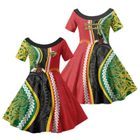 Ni-Vanuatu Indipendens Dei Celebretem Family Matching Tank Maxi Dress and Hawaiian Shirt Yumi Yumi Yumi