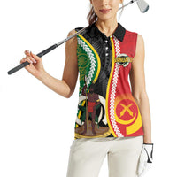 Ni-Vanuatu Indipendens Dei Celebretem Women Sleeveless Polo Shirt Yumi Yumi Yumi