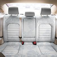 Samoa White Sunday Back Car Seat Cover Hibiscus Special