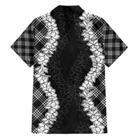 Hawaii Aloha Plumeria Lei Black Palaka Family Matching Short Sleeve Bodycon Dress and Hawaiian Shirt LT7 - Polynesian Pride