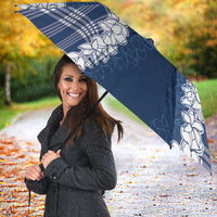 Hawaii Aloha Plumeria Lei Navy Palaka Umbrella LT7 - Polynesian Pride