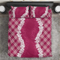 Hawaii Aloha Plumeria Lei Fuschia Palaka Bedding Set LT7 Fuschia - Polynesian Pride