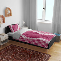 Hawaii Aloha Plumeria Lei Fuschia Palaka Bedding Set LT7 - Polynesian Pride