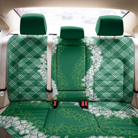 Hawaii Aloha Plumeria Lei Green Palaka Back Car Seat Cover - Polynesian Pride