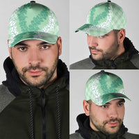 Hawaii Aloha Plumeria Lei Mint Palaka Classic Cap - Polynesian Pride