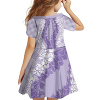 Hawaii Aloha Plumeria Lei Lavender Palaka Family Matching Mermaid Dress and Hawaiian Shirt LT7 - Polynesian Pride