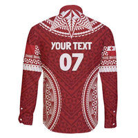 Personalized Mate Maa Tonga Rugby Family Matching Off Shoulder Maxi Dress and Hawaiian Shirt Ofa Atu Tonga