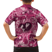 Hawaii Plumeria Hawaiian Shirt Hau'oli la Makuahine Rosy LT7 - Polynesian Pride