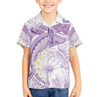 Polynesia Humpback Whale Hawaiian Shirt Tropical Plumeria Lavender LT7 - Polynesian Pride