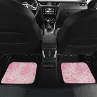 Aotearoa Maori Koru Curves Car Mats Silver Ferns - Rose Pink
