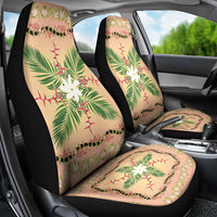 Hawaii Quilt Inspired Collection Aloha Flowers Car Seat Cover Maile - Kukui Nut Lei