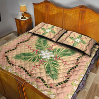 Hawaii Quilt Inspired Collection Aloha Flowers Quilt Bed Set Maile - Kukui Nut Lei