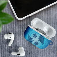 Hawaii Quilt Inspired Collection Aloha Sea AirPods Case Manta Ray and Turtles