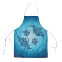 Hawaii Quilt Inspired Collection Aloha Sea Apron Manta Ray and Turtles