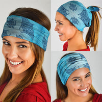 Hawaii Quilt Inspired Collection Aloha Sea Neck Gaiter Manta Ray and Turtles