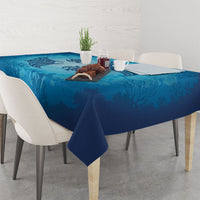 Hawaii Quilt Inspired Collection Aloha Sea Tablecloth Manta Ray and Turtles