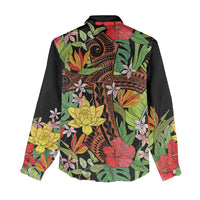 Mahalo Hawaii Ho'oponopono Pule Women Casual Shirt Polynesian Pattern Cross LT7 - Polynesian Pride