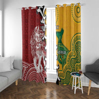 Mate Ma'a Tonga Vs Australia Rugby Personalized Window Curtain Special Mascots
