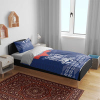 Queen Salote College 100 Years Anniversary Bedding Set Tonga QSC Royal Blue - Polynesian Pride