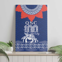 Queen Salote College 100 Years Anniversary Canvas Wall Art Tonga QSC Royal Blue LT7 - Polynesian Pride