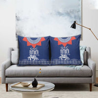Queen Salote College 100 Years Anniversary Pillow Cover Tonga QSC Royal Blue - Polynesian Pride