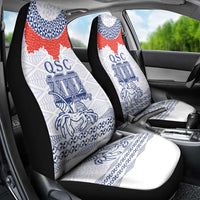 Queen Salote College 100 Years Anniversary Car Seat Cover Tonga QSC White LT7 - Polynesian Pride
