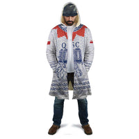Queen Salote College 100 Years Anniversary Personalized Cloak Tonga QSC White - Polynesian Pride