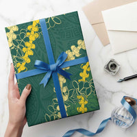 Hawaii Puakenikeni - Maile Lei Wrapping Paper Sage Green