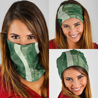 Polynesian Tribal Pattern Patchwork Picturesque Neck Gaiter Sage Green