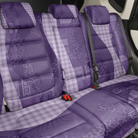 Polynesian Tribal Pattern Patchwork Picturesque Back Car Seat Cover Deep Violet