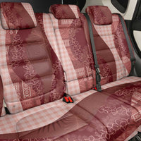 Polynesian Tribal Pattern Patchwork Picturesque Back Car Seat Cover Crimson