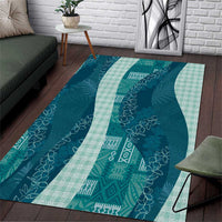 Polynesian Tribal Pattern Patchwork Picturesque Area Rug Oceanic
