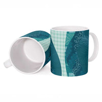 Polynesian Tribal Pattern Patchwork Picturesque Ceramic Mug Oceanic