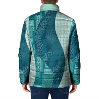 Polynesian Tribal Pattern Patchwork Picturesque Padded Jacket Oceanic